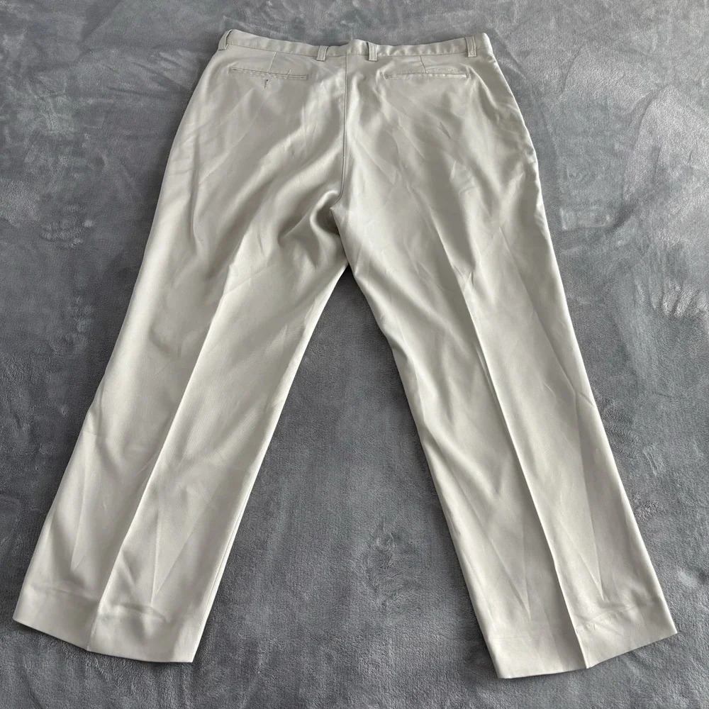 Jack Nicklaus Golf Pants Beige Pleated Dress Trousers Menswear 38x32‎
